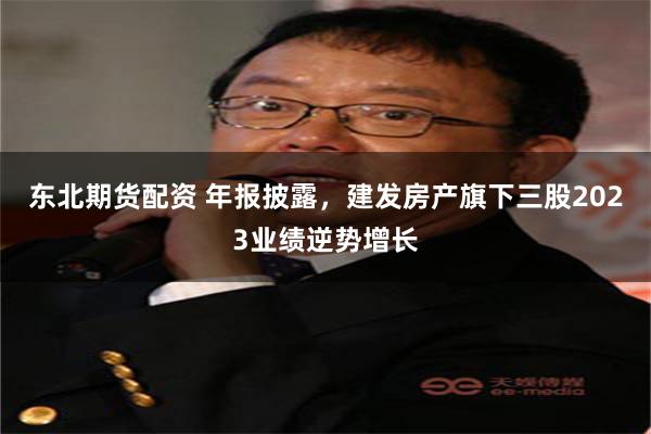 东北期货配资 年报披露，建发房产旗下三股2023业绩逆势增长