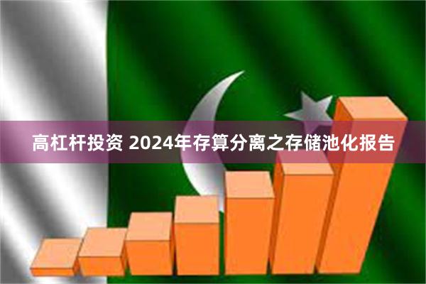 高杠杆投资 2024年存算分离之存储池化报告